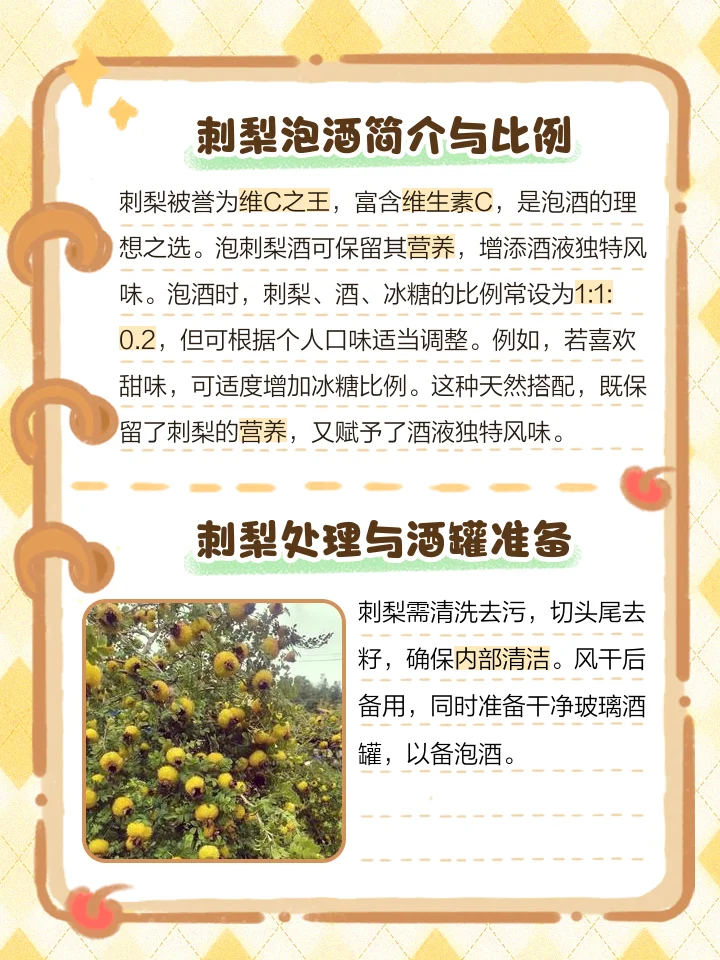 家庭自制刺梨泡酒过程展示：玻璃罐中金黄色的刺梨与清澈酒液_1