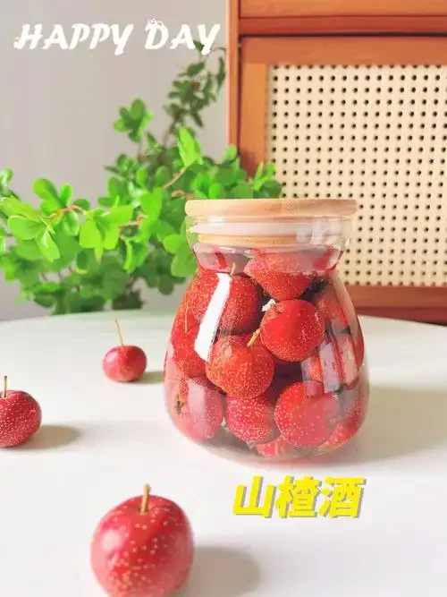 用于酿酒的新鲜山楂与发酵罐特写，展示家庭酿酒的准备工作_1