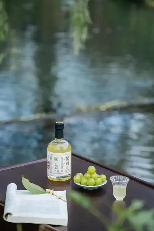 不同酿酒粮食对比：高粱、大米、糯米、玉米与一杯白酒的摆放展示_1