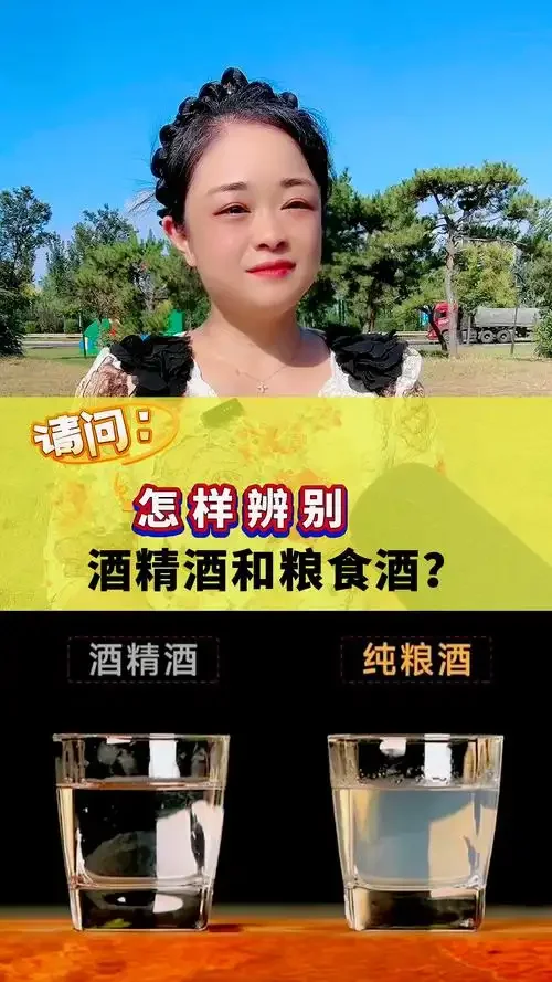 传统粮食酒发酵陶坛与现代瓶装酒精酒的对比场景，直观展示两种酒的来源差异。_1