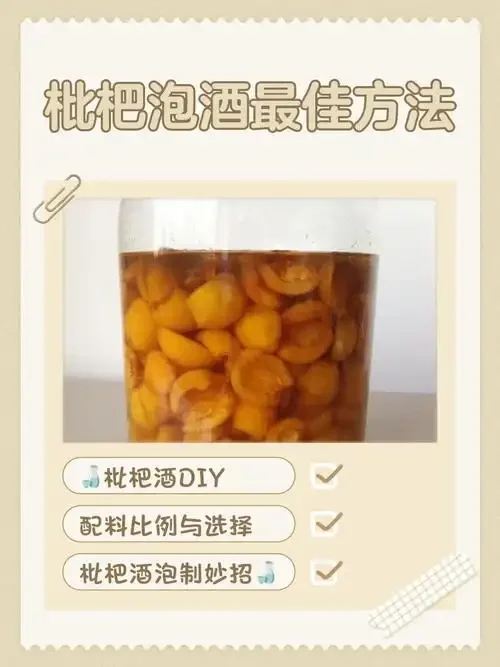 一碗自制枇杷酒与新鲜枇杷果实的特写，展示家庭酿酒成果。_1