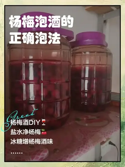 青梅煮酒制作材料与过程展示：透明玻璃罐、青梅、黄冰糖与白酒_1