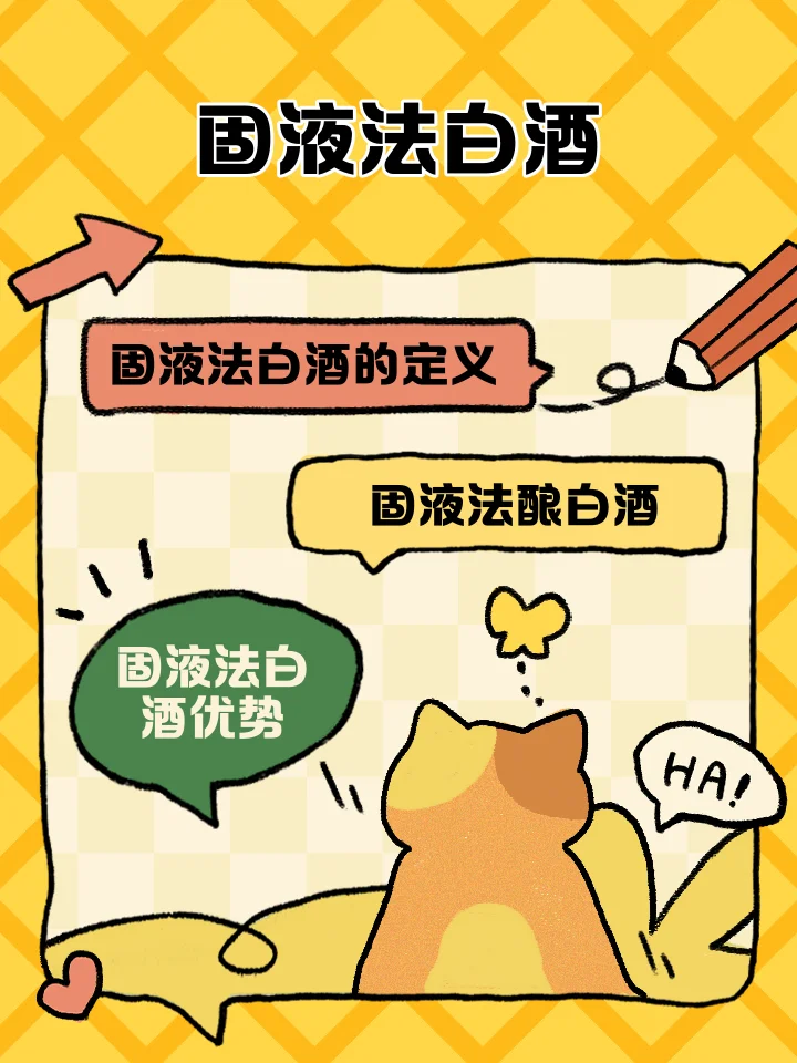 固液法与固态法工艺对比示意图：左侧传统固态发酵装置，右侧现代液态酒精蒸馏设备，中间通过问号管道连接。_1