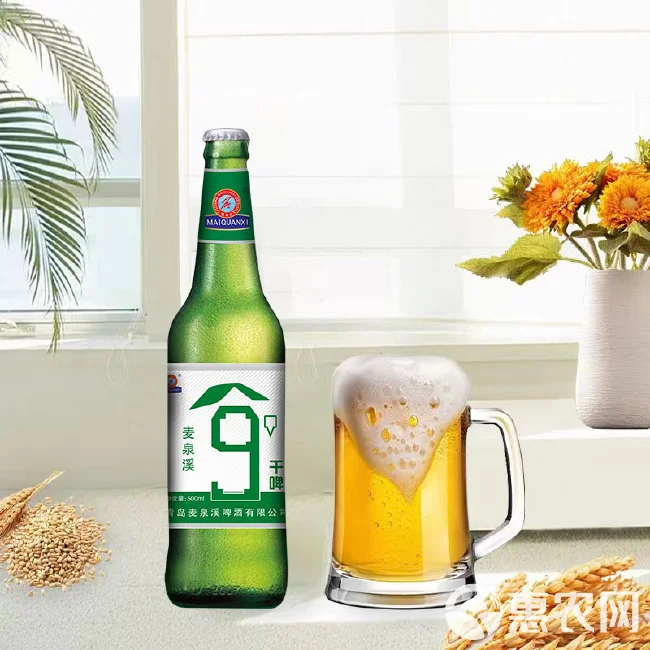干啤酒与普通啤酒口感风味对比示意图，展示残糖与口感差异_1