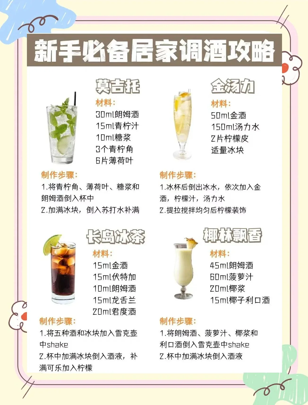 一杯在家调制的薄荷宾治鸡尾酒特写，装在玻璃宾治碗中，点缀着新鲜薄荷叶和青柠片，画面清新诱人。_1