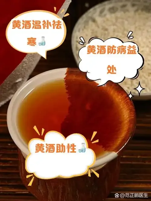 温润琥珀色黄酒与青瓷酒具特写，展现传统酒饮的健康与雅致_1