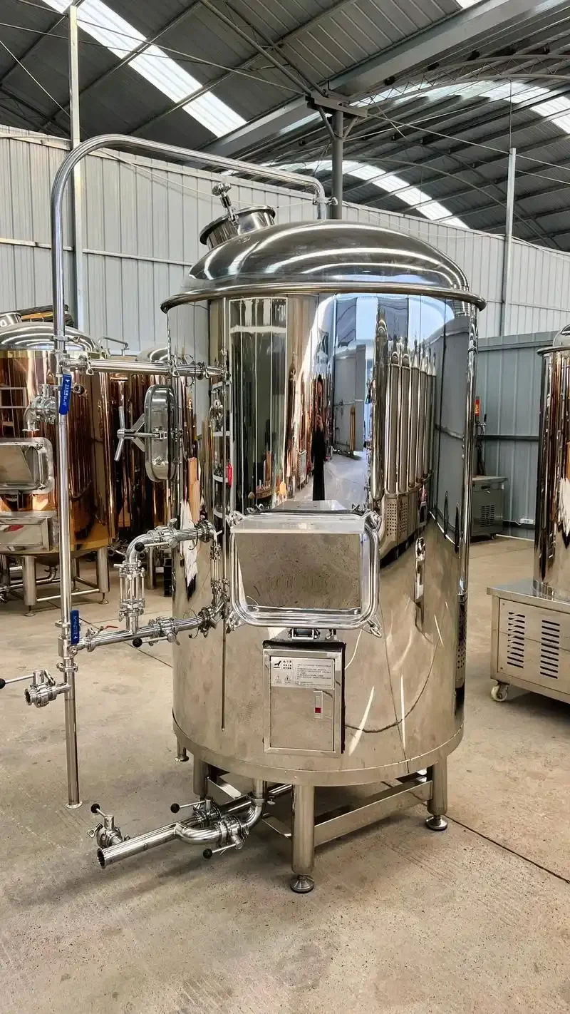 酿酒师在家庭酿酒室操作精酿啤酒设备的专业场景_1