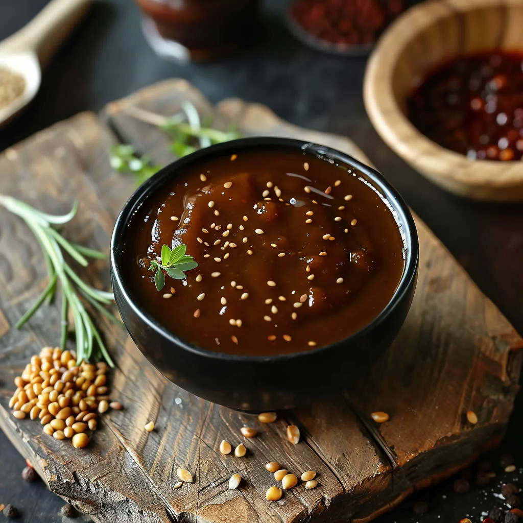 高粱与小麦粮食特写，旁边放着一瓶高粱小麦酒，展示双粮酿造的原料。_1