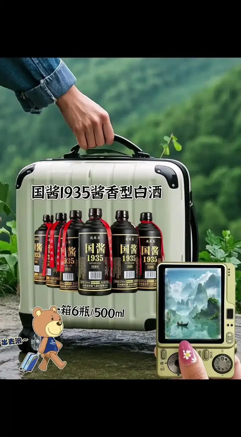 特写镜头下的白酒瓶底QS认证编号，旁边配有放大镜和笔记本，用于解读编号含义。_1