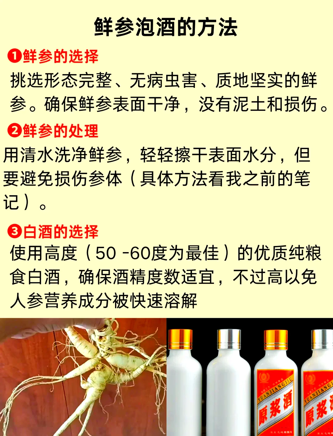 浸泡着人参的透明酒瓶与酒杯特写，展示人参酒的澄澈色泽与材料_1