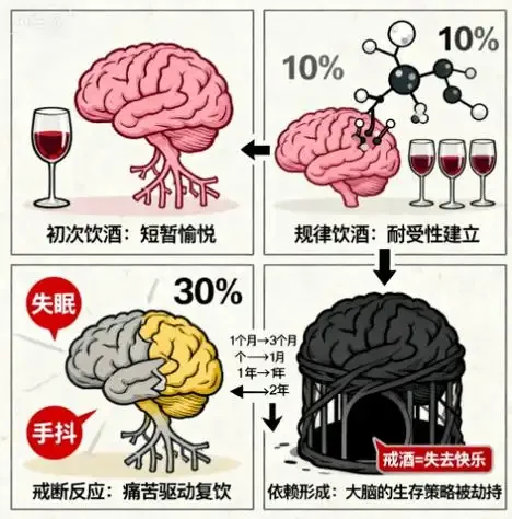 一张表现酒精依赖与抑郁挣扎与希望的静物摄影：倾倒的酒杯与蔓延的酒液，与代表生机的小绿植和书本形成对比。_1