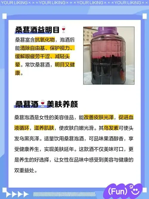 一杯深紫红色的桑葚白酒，旁边是古朴的酒瓶和新鲜桑葚，展示传统酿造的健康果酒_1