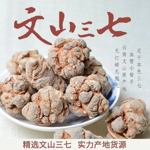 中药泡酒药材与成品展示：工作台上散落着人参、枸杞、当归等药材，旁边是几罐正在浸泡的琥珀色药酒。_1