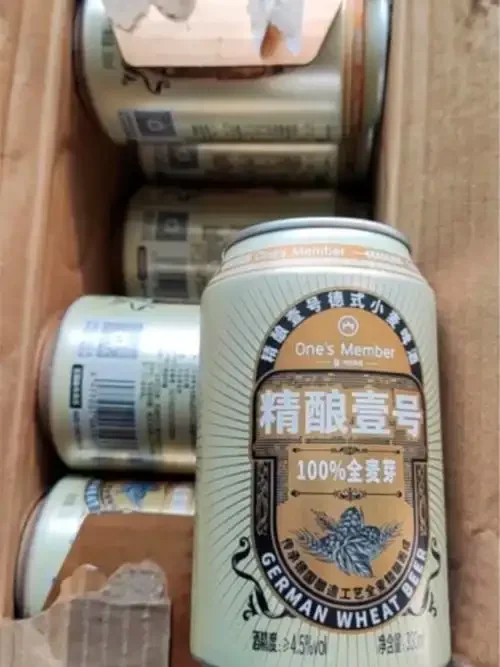 一杯新鲜酿造的德式小麦啤酒，旁边摆放着1升发酵瓶和酿造原料，展示家庭精酿过程。_1