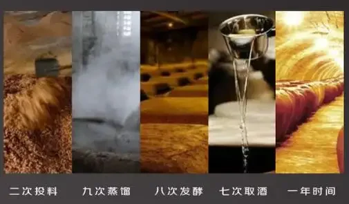 酿酒师在车间进行白酒二次蒸馏操作，展示掐头去尾的关键步骤_1