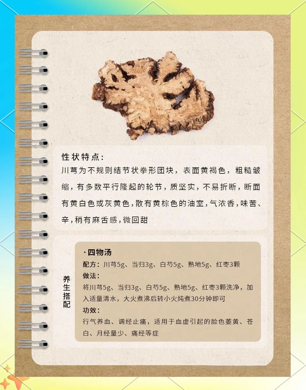 一瓶自制川芎药酒的特写照片，川芎片、枸杞和红枣在琥珀色酒液中清晰可见，背景为木质桌面，展现传统泡酒工艺。_1