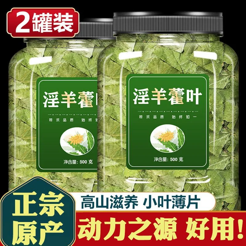 酿酒师正在将淫羊藿叶放入玻璃酒坛中准备泡酒，旁边有枸杞和冰糖辅料。_1