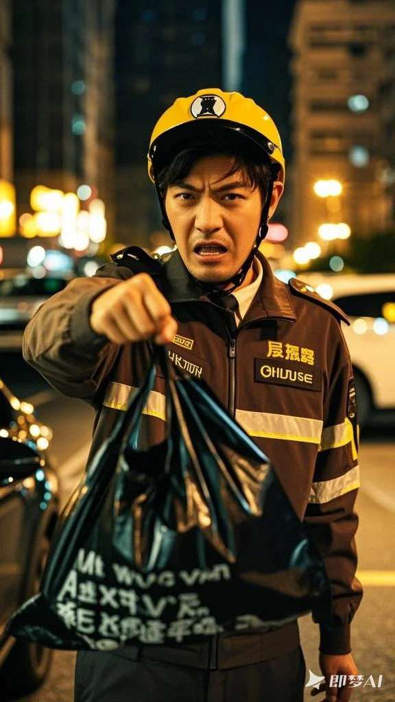 交警夜间查酒驾与酿酒师思考责任的对比场景图_1
