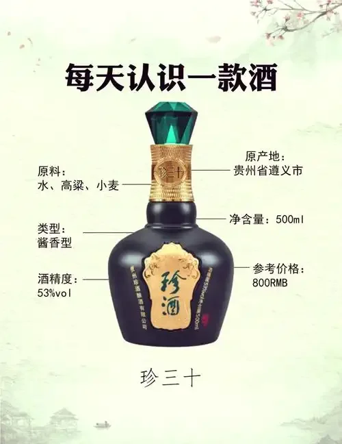 一瓶经典的酱香型白酒在放大镜下，周围摆放着其他酒瓶，用于展示白酒收藏的主题_1
