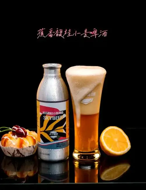 家庭精酿啤酒发酵场景，展示透明发酵罐中的麦芽汁、啤酒花、特种麦芽和酿酒工具_1