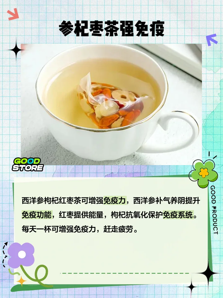 西洋参和枸杞子浸泡在透明玻璃瓶酒液中的特写照片，展示家庭自制养生酒的样貌。_1