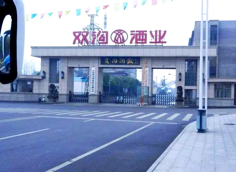 江苏双沟酿酒厂老窖池内景，酿酒师傅正在传统车间内进行摊晾操作_1