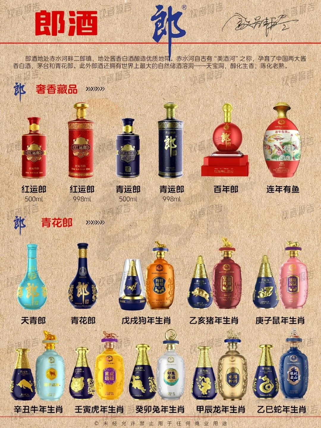 郎酒高端产品青花郎、红运郎、青云郎实物陈列与品鉴场景_1