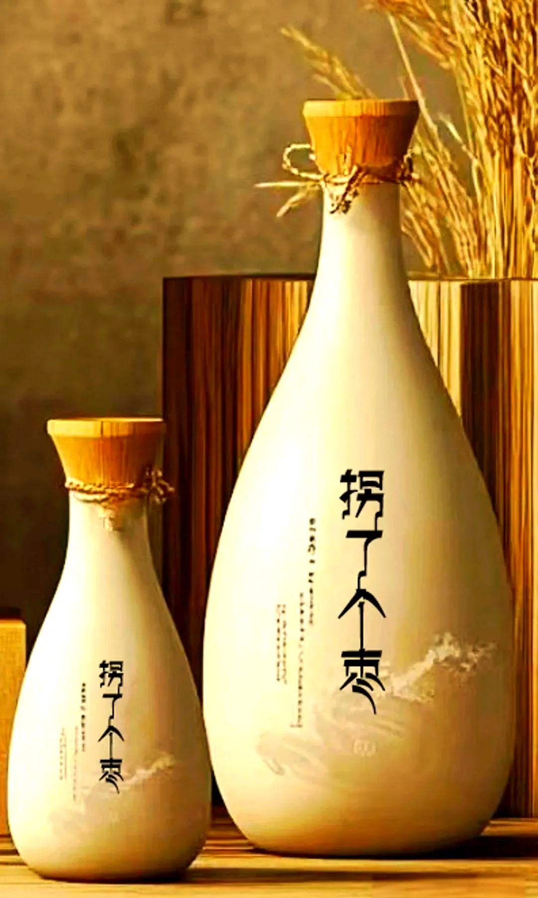 拐枣酒发酵过程展示：玻璃罐中金黄色的拐枣发酵醪，旁边摆放着新鲜拐枣、冰糖和酿酒工具。_1