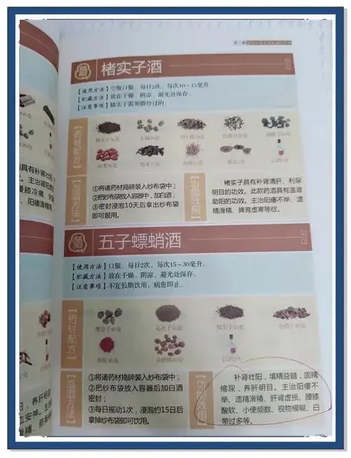 痛风外用药酒配方中药材浸泡过程展示,包括当归、川芎等药材在玻璃罐中的状态_1
